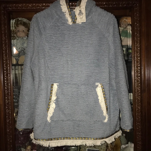 easel Tops Sherpa Hoodie By Easel Poshmark